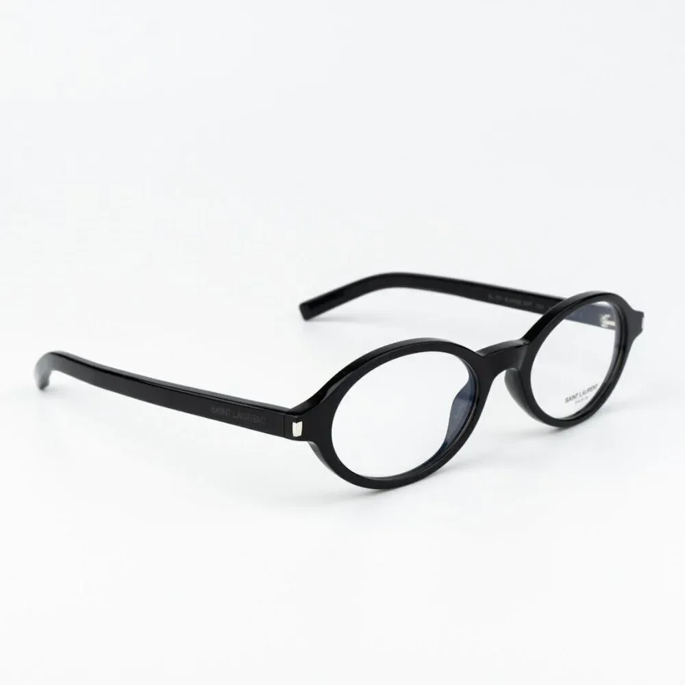 NEW Saint Laurent SL751 JEANNE OPT 001 Black Oval Women Eyeglasses